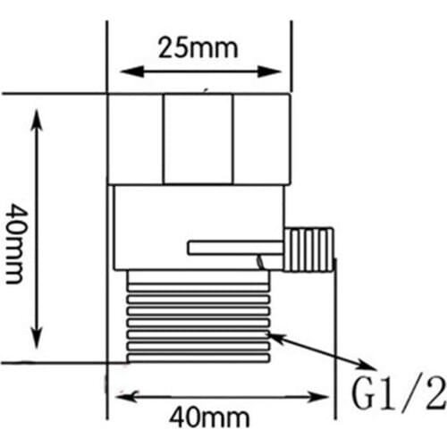 Blesiya Brass Handheld Shower Head Hose Shut Off Diverter Water Saver Valve