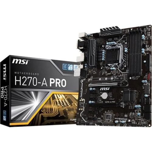MSI / MSI h270-a Pro ATX motherboard with DP port supports 6 graphics card mining motherboard