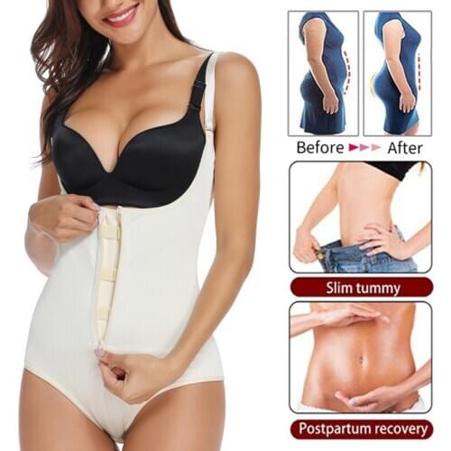 Womens Latex Waist Trainer Bodysuit Tummy Control Shapewear Full Body Shaper Open Bust Corset Slimming Underwear