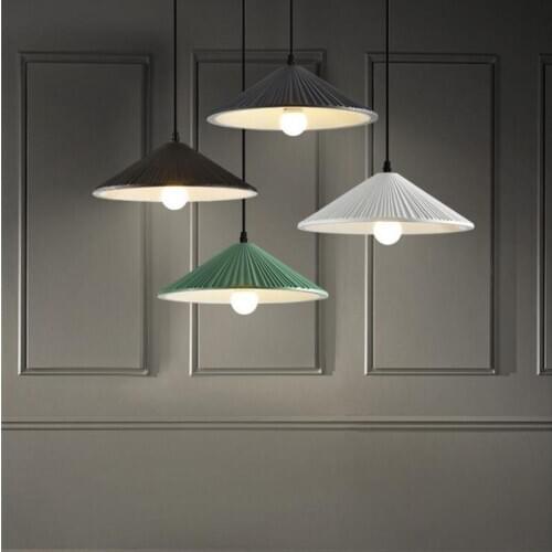 E27 Resin pendant light Nordic bedroom bedside droplight modern macaron restaurant cafe pendant lamp