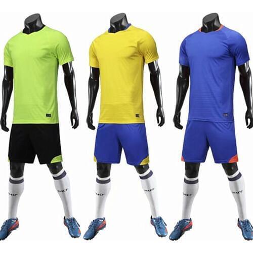 Adult and Kids Football Jerseys Blank Soccer Sets Short Sleeve Tracksuit Suit Uniforms Boys girls Soccer Jersey