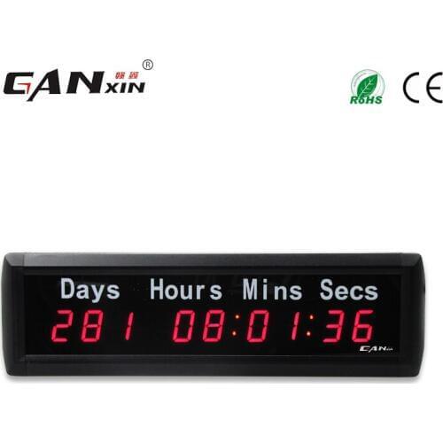 [GANXIN]shenzhen 1" 9 Digits 999 day countdown timer New Year S Eve Countdown Clock days hours minutes seconds timer