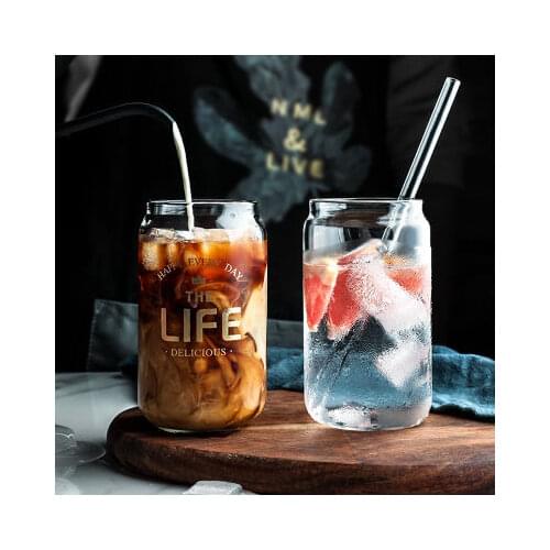 INS Net Red Pop Can Glass Coffee Milk Cup Cold Drink Cup Bubble Water Cup Milk Tea Juice Cup