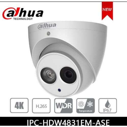 Dahua IP camera 8MP IPC-HDW4831EM-ASE security camera support POE IR Eyeball network camera
