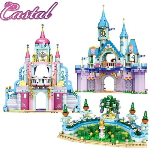 Girl Princess Prince Castle Romantic Dress Building Blocks Compatible Friends Prince Wedding Party Bricks Toys Children Gifts