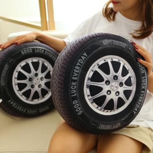 Creative 40cm plush Simulation tire Sofa cushion cool Pillow good quality Childrens dolls christmase Educational gift for kid