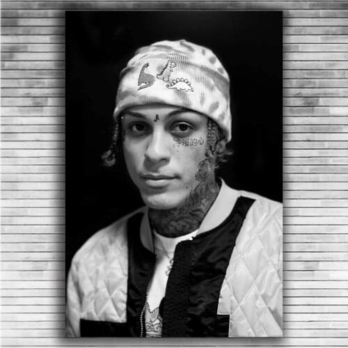 Lil Skies Rap Hip Hop Music Star Singer Silk Fabric Wall Poster Art Decor Sticker Bright