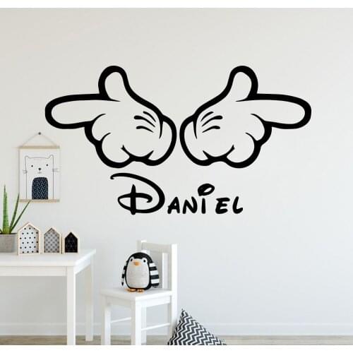 Fashionable Daniel Wall Stickers Personalized Creative Nursery Room Decor Removable Decor Wall Decals vinilo decorativo