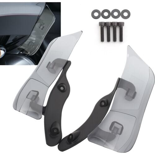 Motorcycle Adjustable Smoke Upper Fairing Air Deflector Wind Deflector Accent For Harley 15+ Road Glide Ultra FLTRX FLTRXS