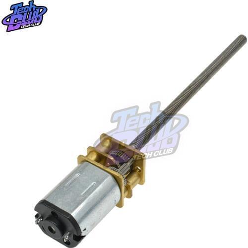 GA12 N20 M3*55 Screw Axle Axis DC Gear Motor 6V 100RPM Linear Speed Gear Motor Reduction Motor for Home Fan Car Hobby Toy RC Car