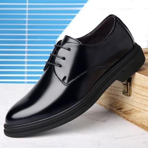 Men Business Formal Shoes Classic Lace-up Dress Shoe 2020 New Breathable Office Footwear Party Wedding Footwear