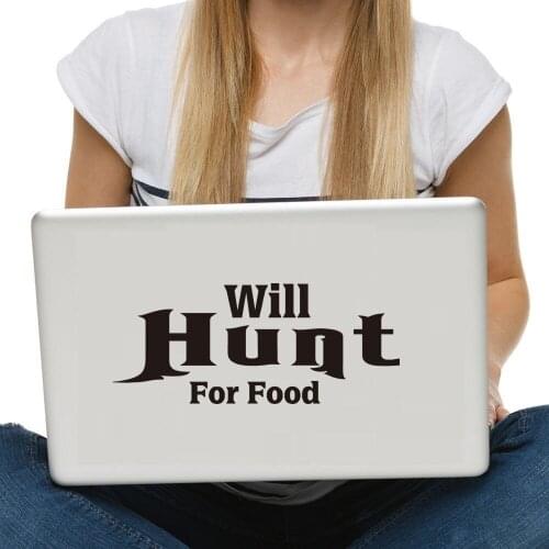 Will Hunt For Food window Hunting toy Accessories Decal Sticker 15.3x6.5cm