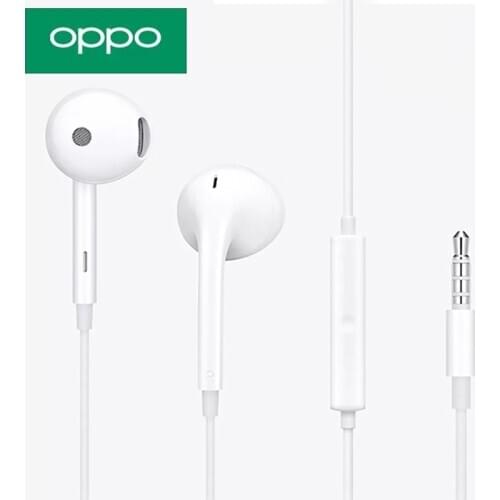 OPPO Earphone MH135 Headsets Built-in Microphone 3.5mm Plug Earphone For Smartphone FIND X R17 Pro Reno 10 3 3 Pro