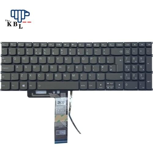 New For UK Language Lenovo Xiaoxin Air-15 Gray Backlit Laptop Keyboard SN20Y71776 PK131K71D11 3P9650E566