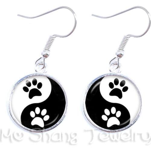 Newest Fashion Drop Earrings Handmade Taoist Tai Chi Yin & Yang Personality Lover Jewelry For Women