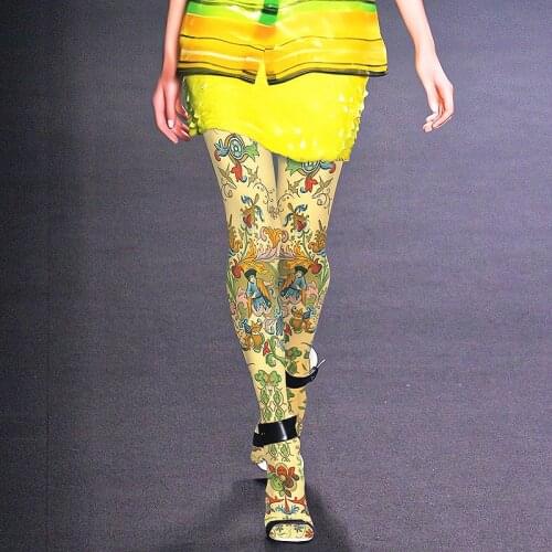 RUIN womens tights Persian ethnic exotic style pantyhose female girl tights 140D