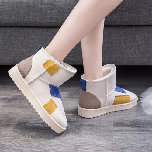 Winter New Ladies Snow Boots Fashion Cute Patch Super Warm Non-slip Comfort All-match High-quality Classic Casual Boots B25-86