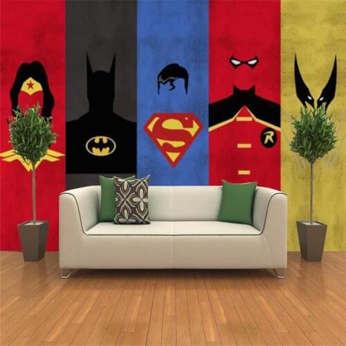 Custom 3D Cartoon Anima Industrial Decor Wall Papers Home Decor Boy Childrens Bedroom Decor Mural Wallpaper Papel Tapiz