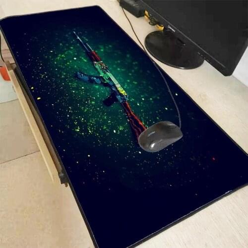 Extra Large Mousepad Natural Rubber Mouse Pad Anti-slip Gaming Mouse Mat with Locking Edge for CSGO Gun Gamer Dropshipping