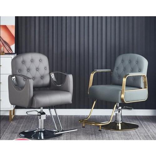 Barber shop hair salon special hairdressing chair can be raised and lowered rotating barber chair modern salon hot dyeing net re