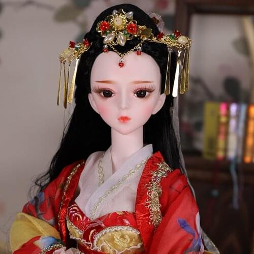 Dream Fairy 1/3 BJD Doll Ancient Style 62CM Ball Jointed Doll Including Clothes Shoes Headwear DIY Toy Doll SD Gift for Girls