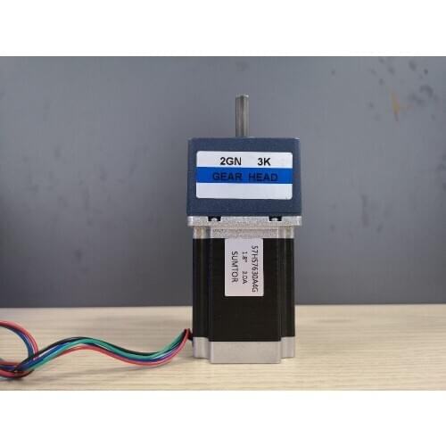 Ratio 3:1 or 5:1 or 10:1 NEMA 23 Geared Stepper Motor 57mm Gearbox Stepper Motor Length 76mm 1.8N.m 3A