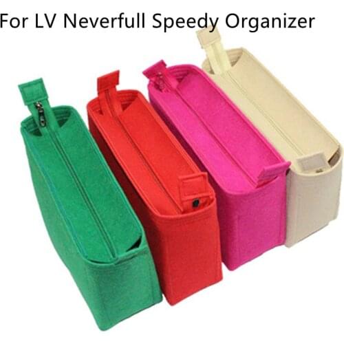 Fits For Neverfulls 30 35 40 Insert Bags Organizer Makeup Handbag Travel Inner Purse Portable Cosmetic base shaper for Speedys