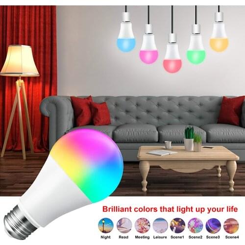 E27 RGB LED Bulb Lamp LED Lamp With IR Remote Control Light Bulb Indoor Home Decor Smart IC Lighting Lamp