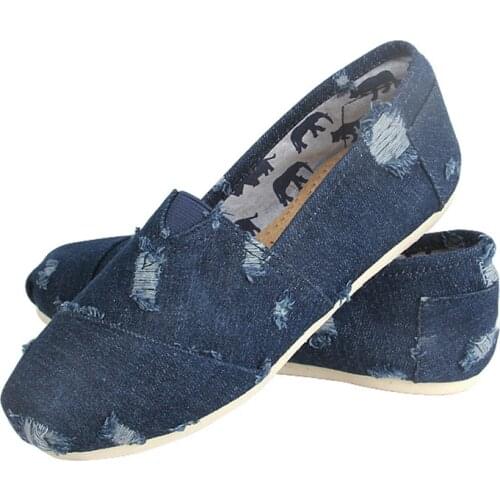 Spring Autumn Shoes Men Flat Shallow Loafers Canvas Shoes Denim Mens Casual Shoes Comfortable Breathable Male Footwear Black