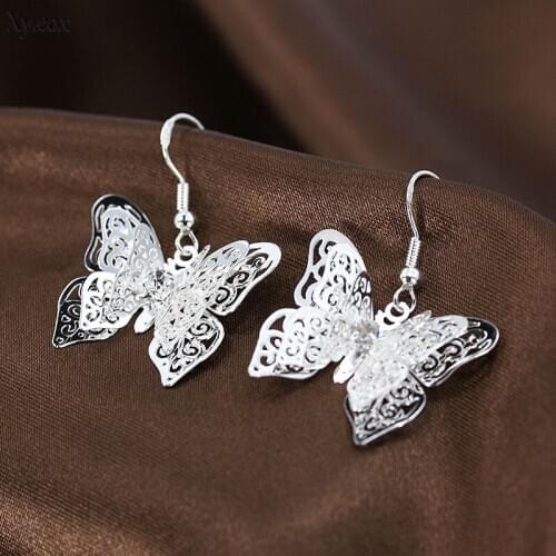 Женские серебрянные серьги XY.EOX China At AliExpress