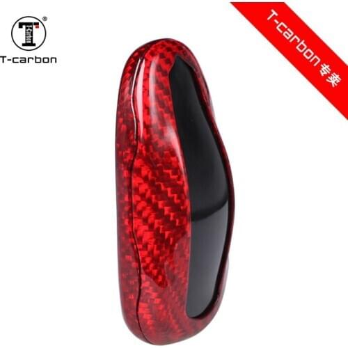 For Tesla Car Key Case Really Carbon Fiber Key Shell Protective Case