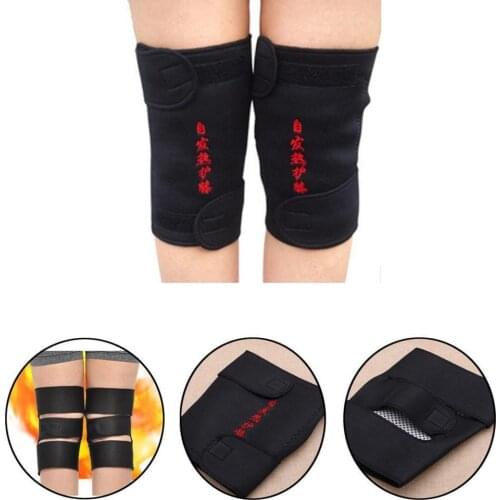 1 Pair Magnetic Tourmaline Belt Therapy Knee Support Self Knee Brace Protective Relief Health Care Heating Massager knee Pa L2K2