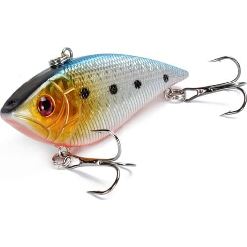 1PCS Fishing Sinking VIB Lure 10g 7cm Vibration Vibe Rattle Hooks Baits Crankbaits Wobbler Fishing Jig Wing Tackle