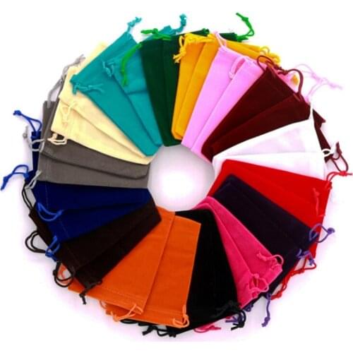 10Pcs 8x10cm 9x12cm Red Pink Velvet Drawstrings Bundle Mouth Storage Bag Wedding Christmas Candy Chocolates Packing Bags