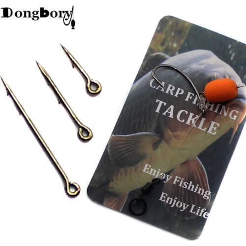 20PCS Metal Phoxinus Bait Spike Carp Fishing Hook Bait Sting Boilies Pin Spike Maggot Corn Ronnie Hair Rigs Carp Feeder Fishing
