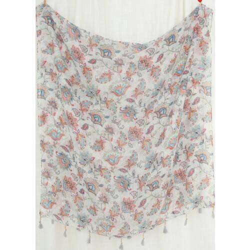 2018 Fashion Paisley Flower Pattern Tassel Shawls And Scarves Cashew Floral Print Tassel Wrap Hijab Free Shipping