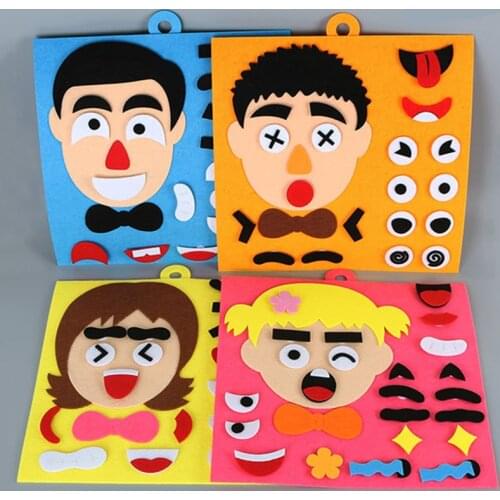 30*30cm Kid Felt Early Learning Toys Baby Emotion Expression Busy Board Montessori Educational Toy For Boys and Girls