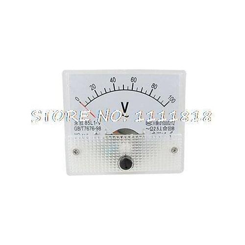 85L1-V AC 0-100V Analogue Needle Panel Meter Voltmeter