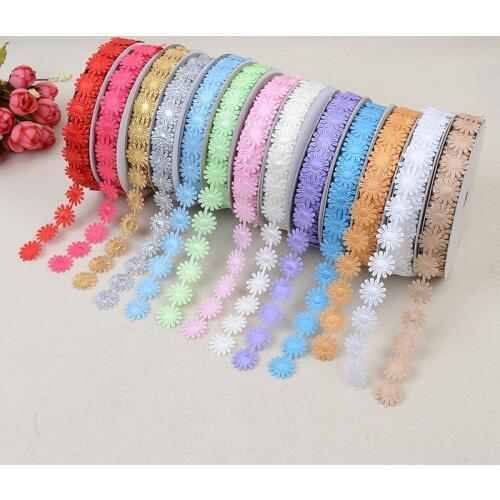 Satin Ribbon Polyester Embossed Horse Orchid Style 3/4" 19mm DIY Wedding Clothing Sewing & Fabric Accessories BBXU-019