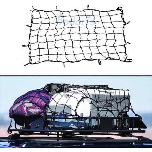 For BMW X1 F48 X6 F16 X3 G01 X4 G02 X5 G05 F15 X7 G07 X4 F26 120x90cm Car Roof Racks Cargo Nets storage fixed Luggage Mesh Cover