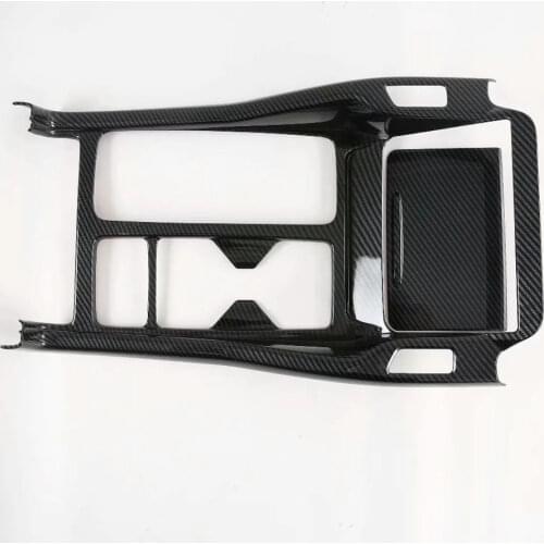 For Kia Sorento MQ4 2021 2022 Car Accessories Carbon Fiber Style Gear Shift Panel Center Console Cover Trim Frame