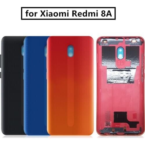 For Xiaomi Redmi 8A Battery Back Cover Rear Door Housing Side Key Replacement Repair Spare Parts
