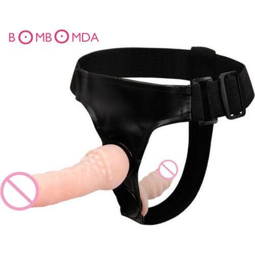 Sex Dildos Masturbation Silicone Strap On Double Dildo Adult Sex Toys Brief Strap-On TPR Material Double Dongs Sex Toy Products