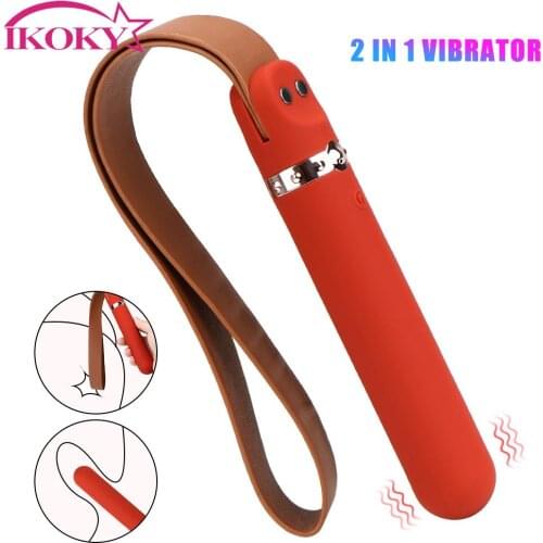 9 Frequency 2 IN 1 Dildo G Spot Vibrator Orgasm Chastity Belt Spanking SM Flogging Slave Games Sex Shop Sex Toys for Couple