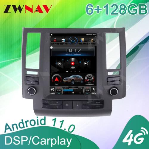 Android 9.0 Tesla Style GPS Navigation For Infiniti FX35 FX45 FX25 FX37 2003-2006 Auto Radio Stereo Multimedia Player