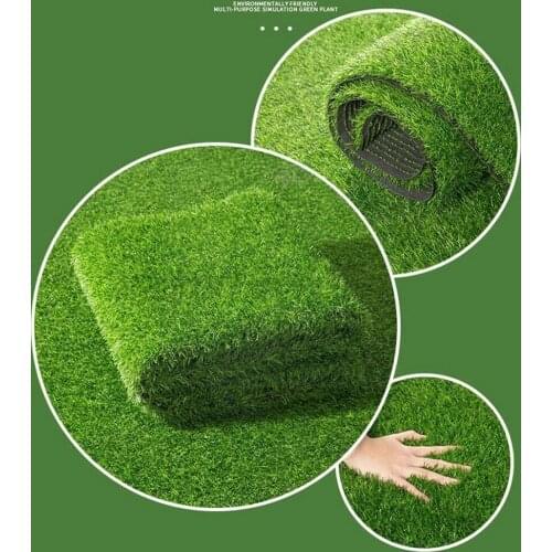 50-100cm Thickness Artificial Lawn Carpet Fake Turf Floor Craft Decor Landscape Diy Pad Grass Outdoor Garden Mat N1r9