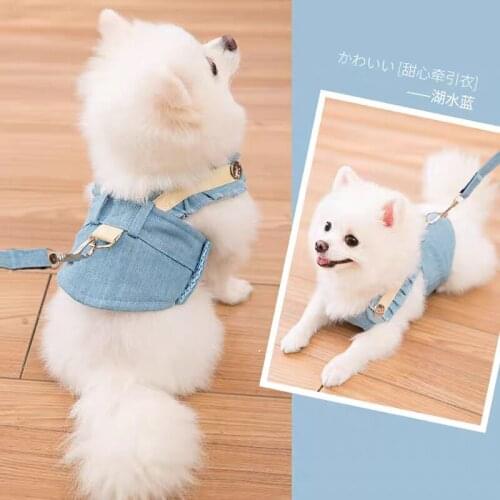 Breathable Dog Harness Vest Sweetheart Cute Pet Dog Harness Leash set Small Medium Dog Harness Leash Set Pet Harness for Dogs