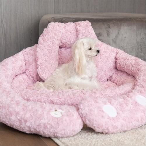 Rabbit Panda Hug Nest Pet Four Seasons Universal Warm Small Dog Supplies Kennel Cat Nest Enclosed Dog Bed Coussin Chat חתולים