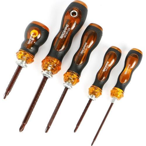 3-6mm Scalable Ratchet Screwdriver T-type Dual Purpose Screw Driver Phillips Slotted Magnetic Bolt Driver 1/4 Screwdriver Handle