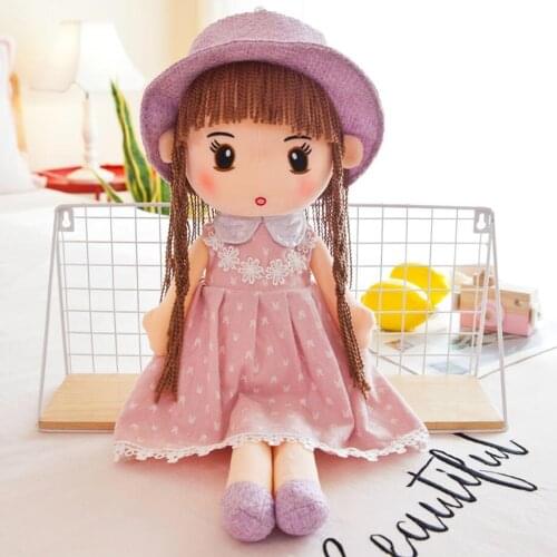 Cute ragdoll girl princess sleeping pillow children plush toy doll kids stuffed toy birthday gift